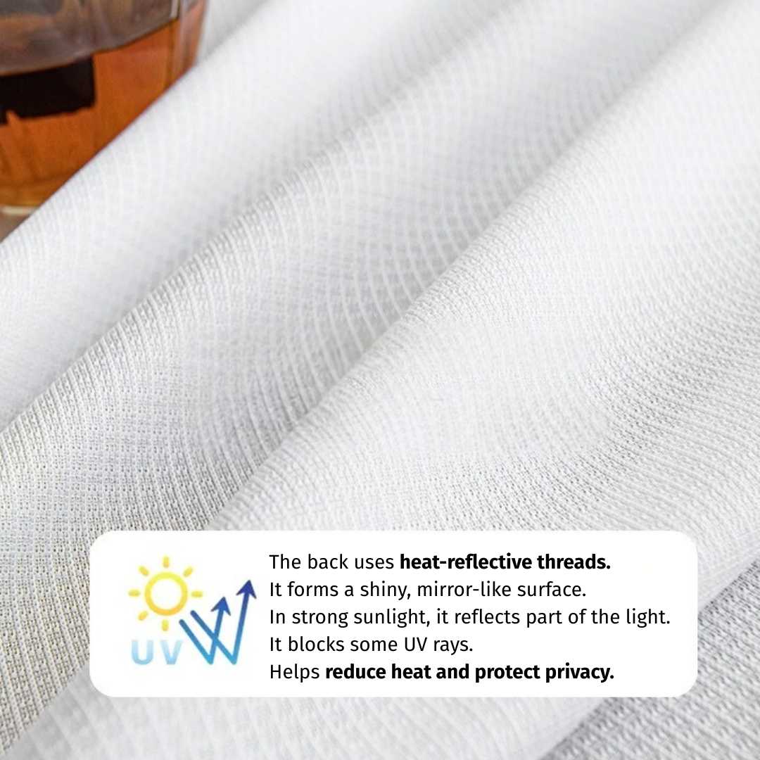 Transparenter Vorhang “MIRROR” - Transparent Vorhänge - 2F618 - 01 - Lightless