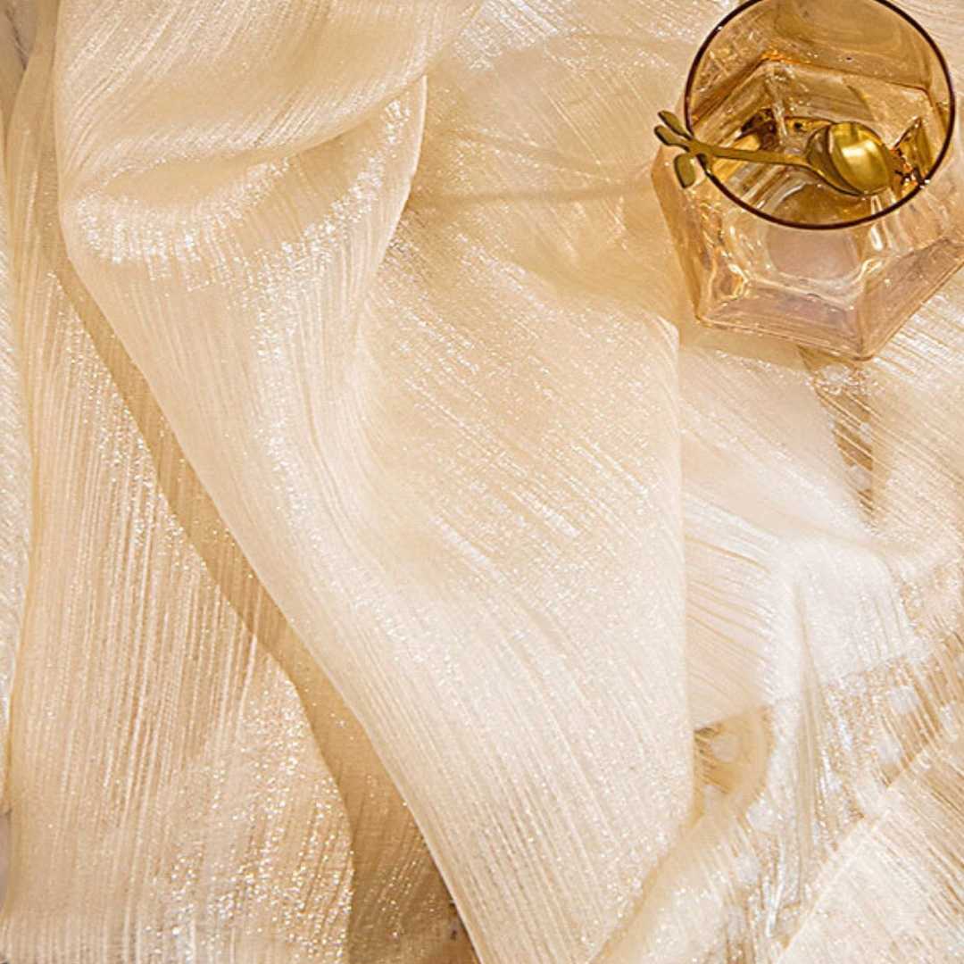 Transparenter Vorhang “GOLDEN RAIN” - Transparent Vorhänge - 46508 - 01 - Lightless