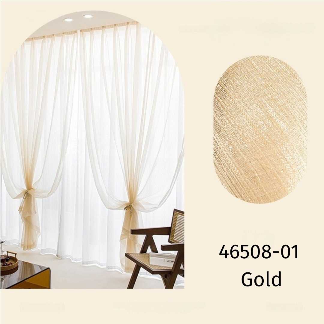 Transparenter Vorhang “GOLDEN RAIN” - Transparent Vorhänge - 46508 - 01 - Lightless