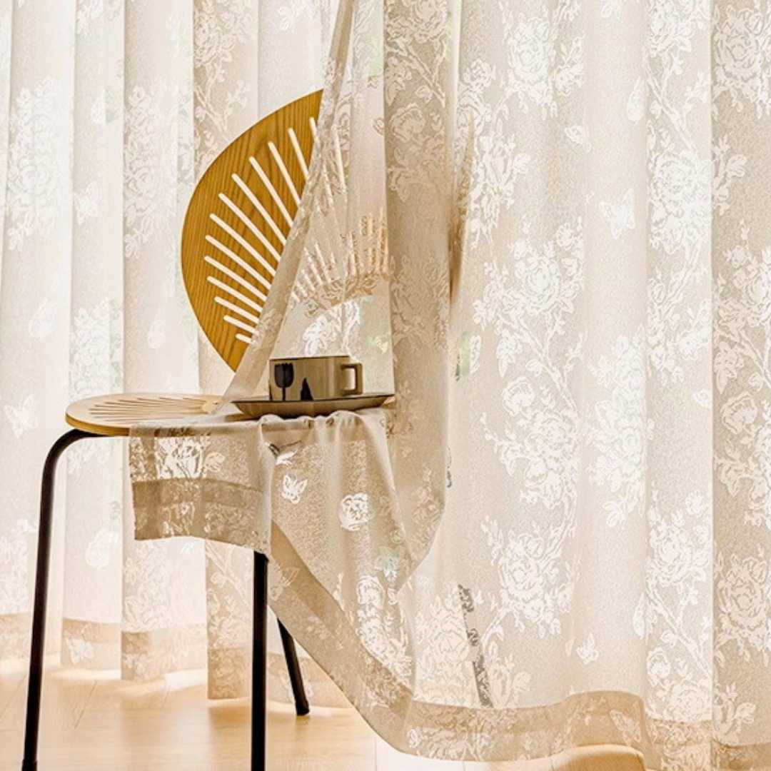 Transparenter Vorhang “BUTTERFLY” - Transparent Vorhänge - 46512 - 01 - Lightless