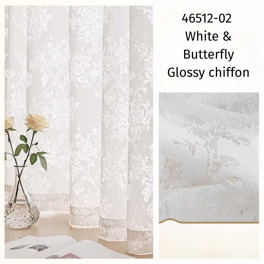 Transparenter Vorhang “BUTTERFLY” - Transparent Vorhänge - 46512 - 02 - Lightless