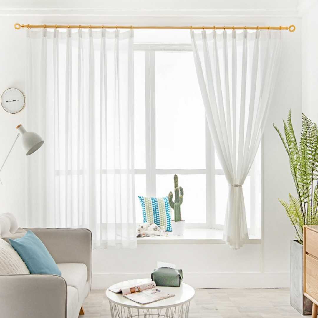 Transparenter Vorhang “TITAN” - Transparent Vorhänge - 46518 - 01 - Lightless