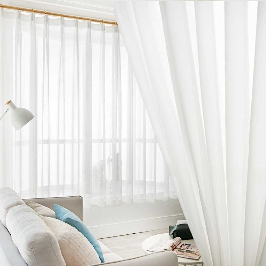Transparenter Vorhang “TITAN” - Transparent Vorhänge - 46518 - 01 - Lightless