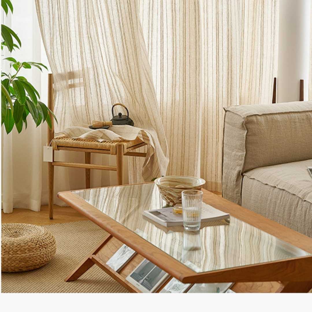Transparenter Vorhang “ZEN” - Transparent Vorhänge - 46522 - 01 - Lightless