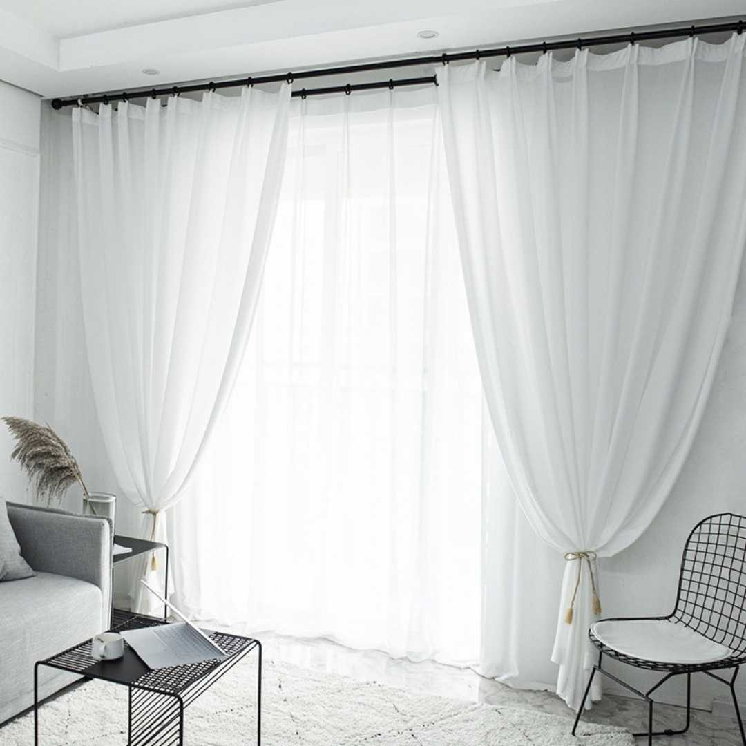 Transparenter Vorhang “FEATHER” - Transparent Vorhänge - 46523 - 01 - Lightless