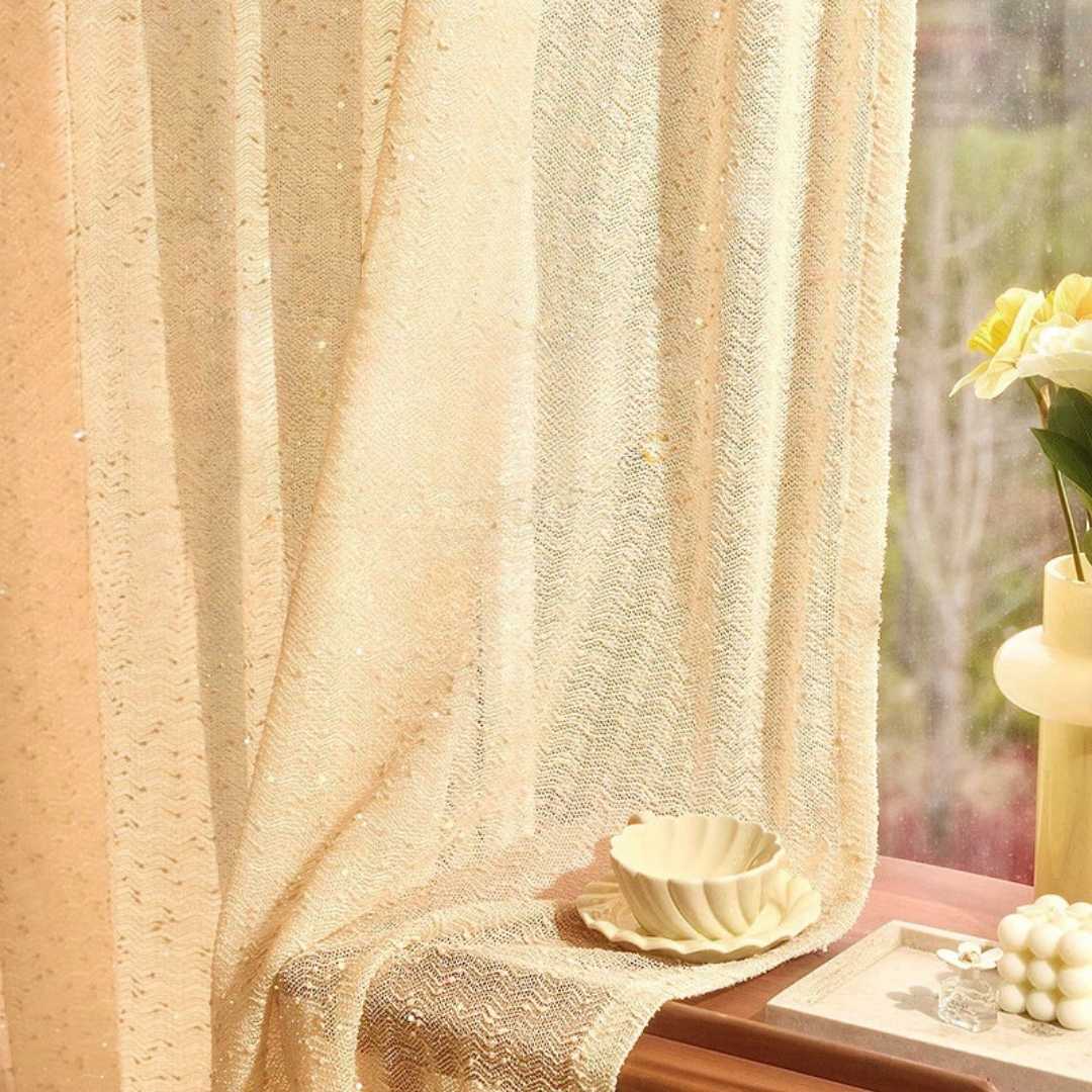 Transparenter Vorhang “PETAL” - Transparent Vorhänge - 46536 - 01 - Lightless