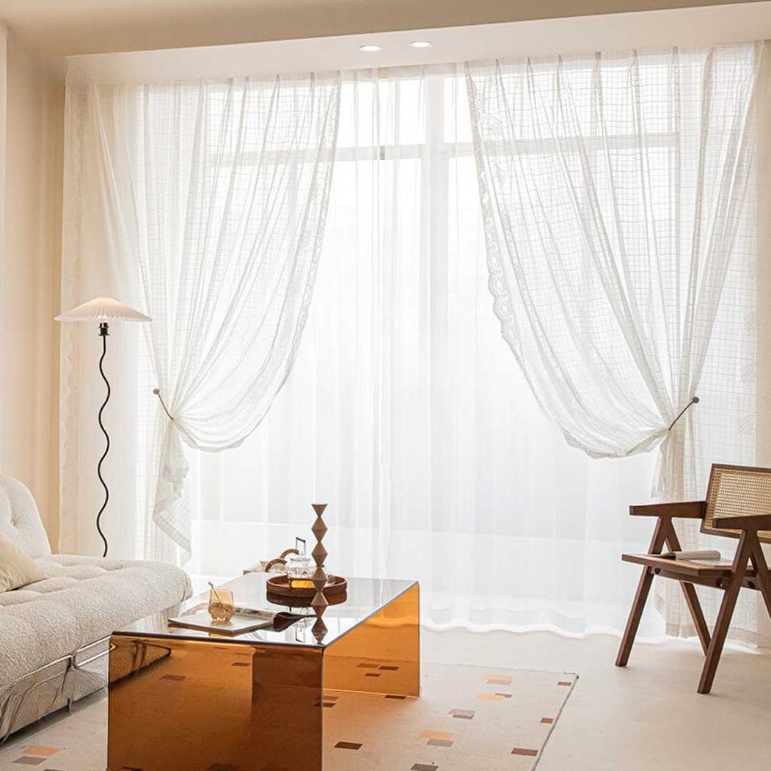 Transparenter Vorhang “PRINCESS” - Transparent Vorhänge - 46553-02 - Lightless
