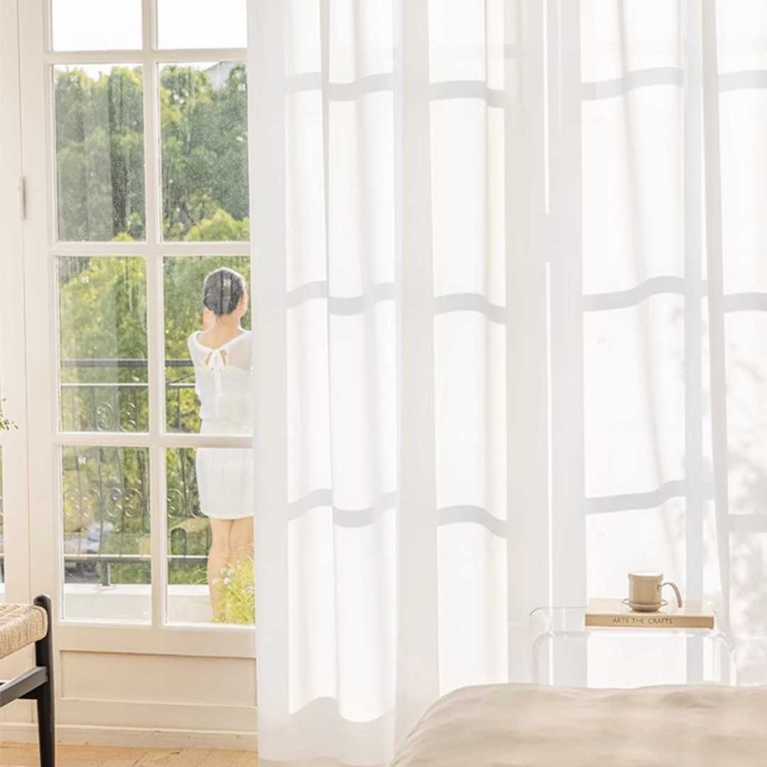 Transparenter Vorhang “KUSS” - Transparent Vorhänge Lightless