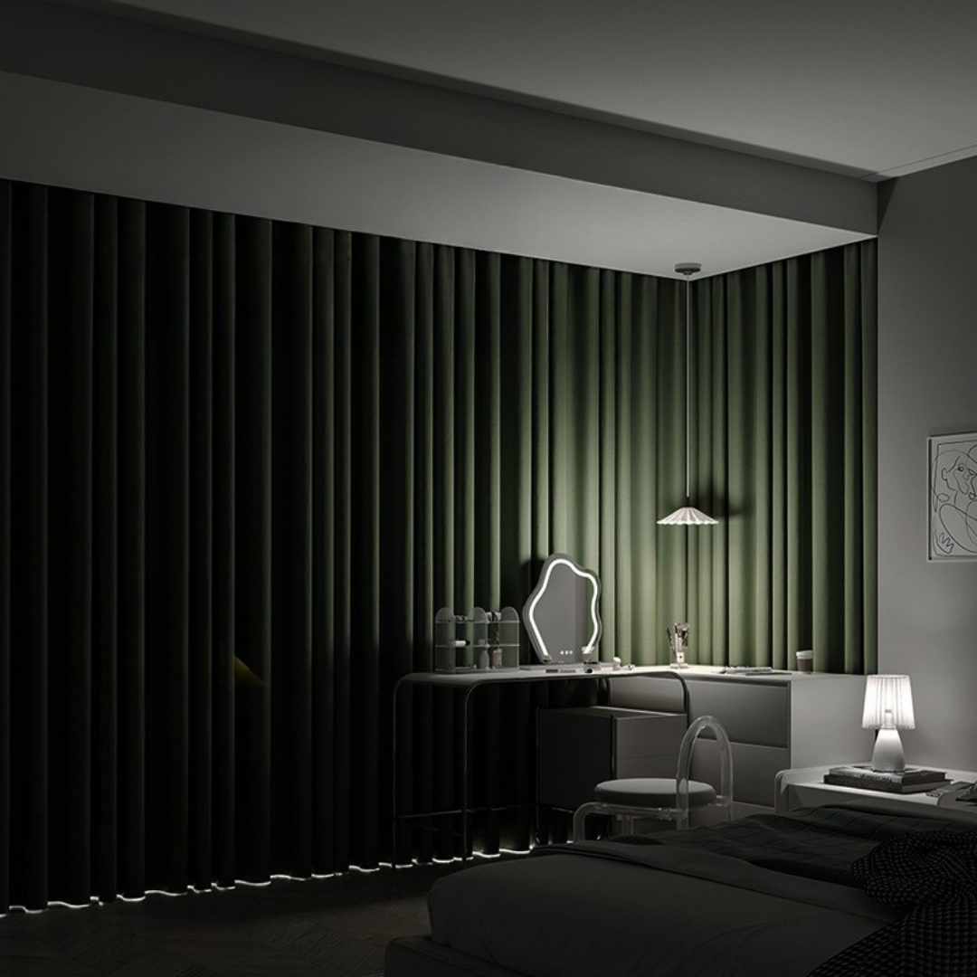 Chenille Vorhang “ECLIPSE” - Thermo Vorhänge Lightless