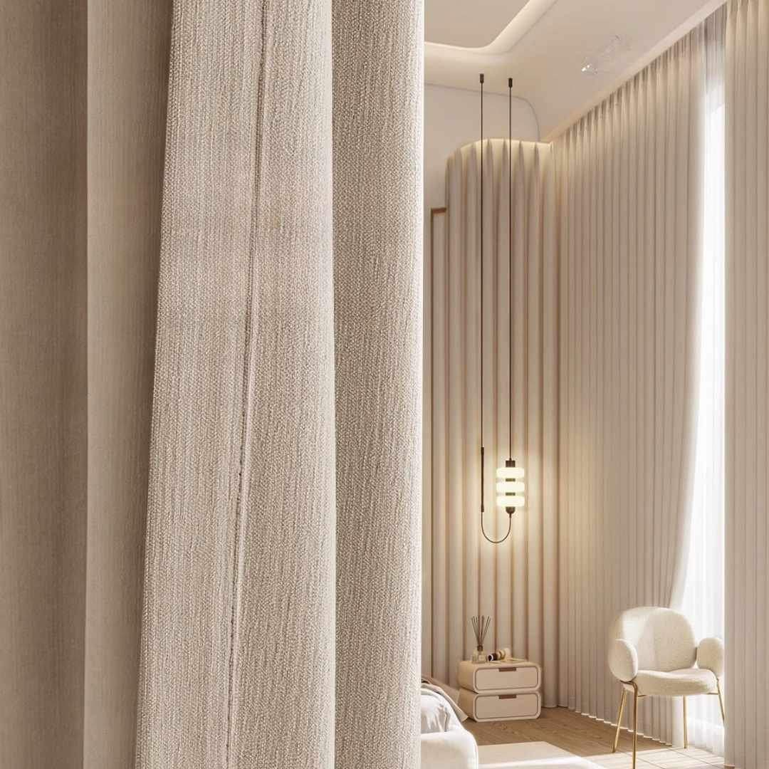 Chenille Vorhang “GRACE” - Thermo Vorhänge Lightless