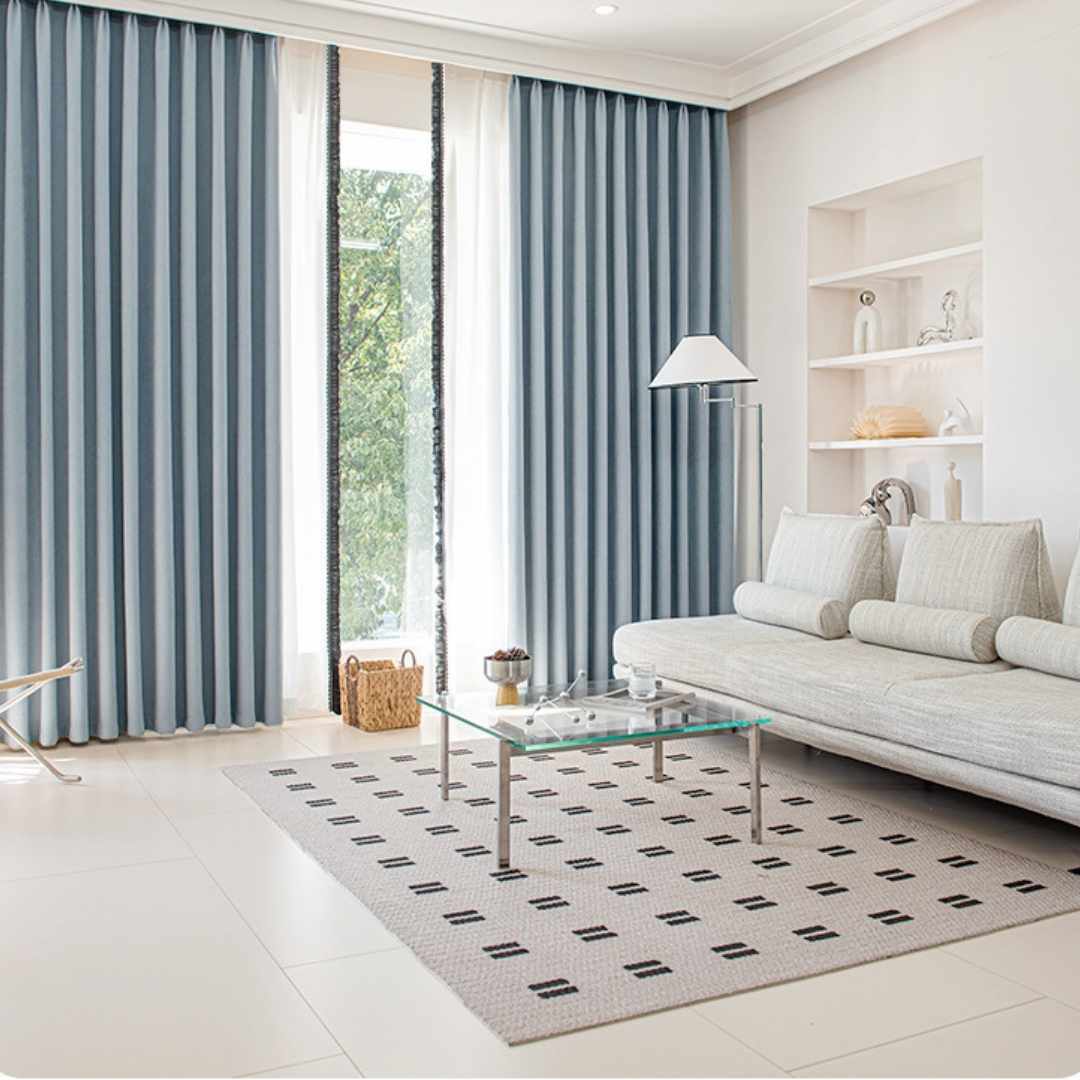 Jacquard Vorhang “LEAF” - Thermo Vorhänge Lightless