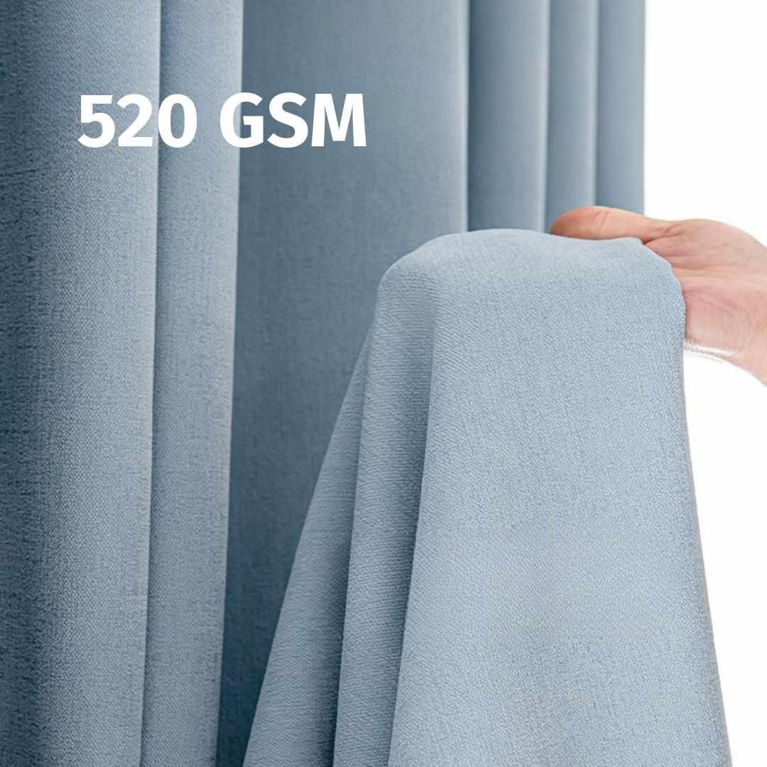 Jacquard Vorhang “LEAF” - Thermo Vorhänge Lightless