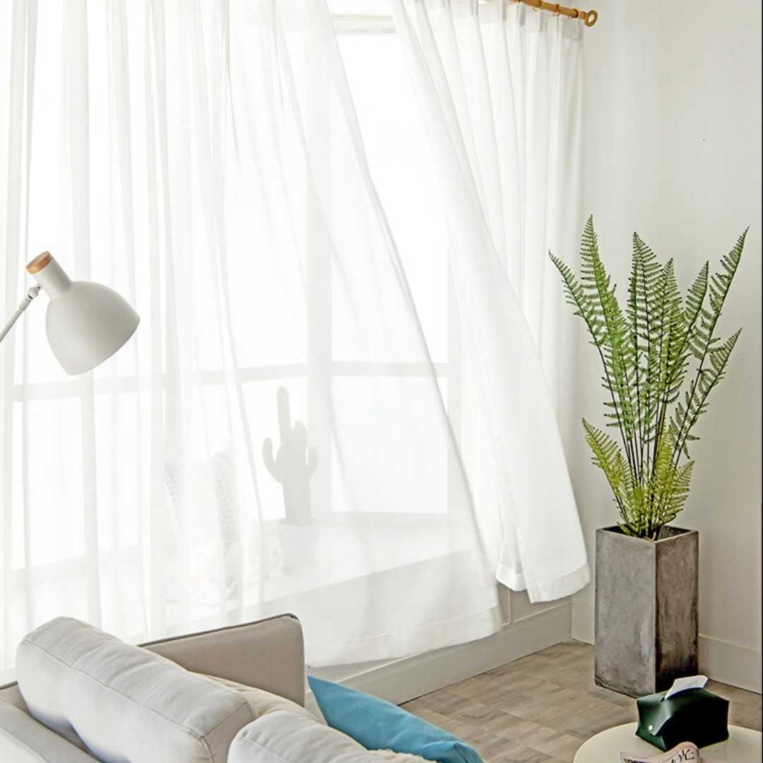 Transparenter Vorhang “TITAN” - Transparent Vorhänge - 46518 - 01 - Lightless