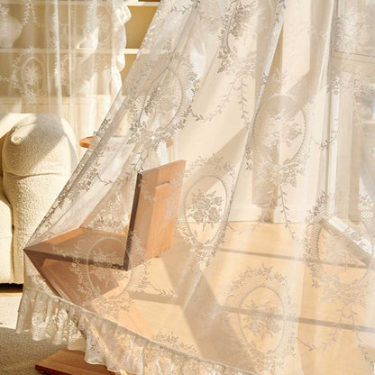 Transparenter Vorhang “ROSEN” - Transparent Vorhänge Lightless