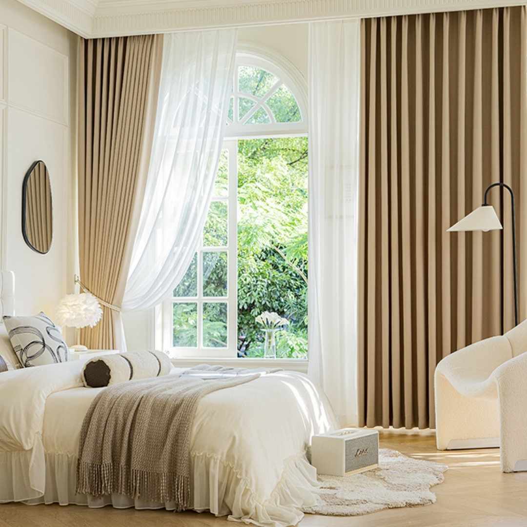 Leinenmix Vorhang “CALM” - Thermo Vorhänge Lightless