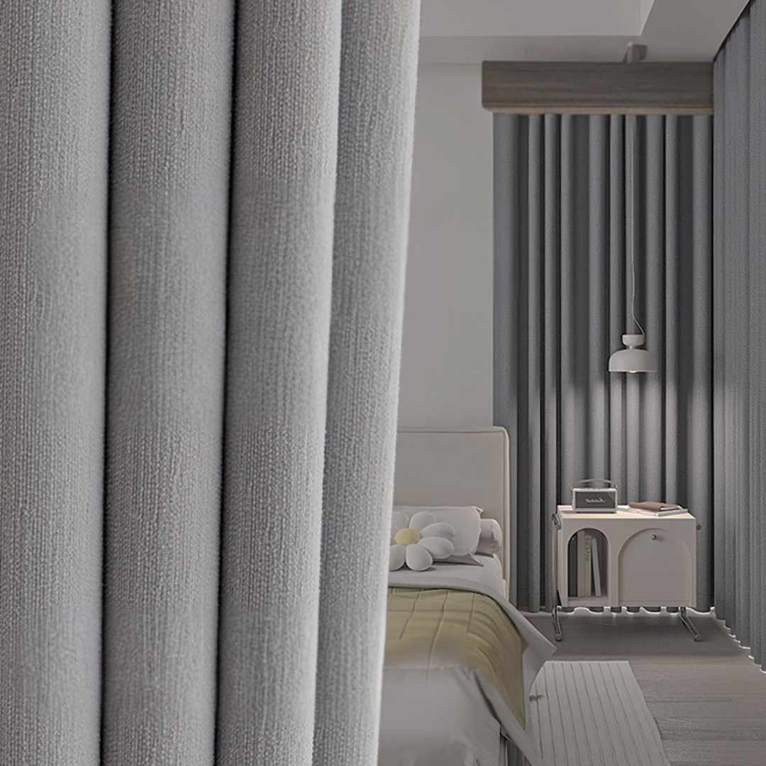 Blickdichter Vorhang “VELVET” - Thermo Vorhänge Lightless